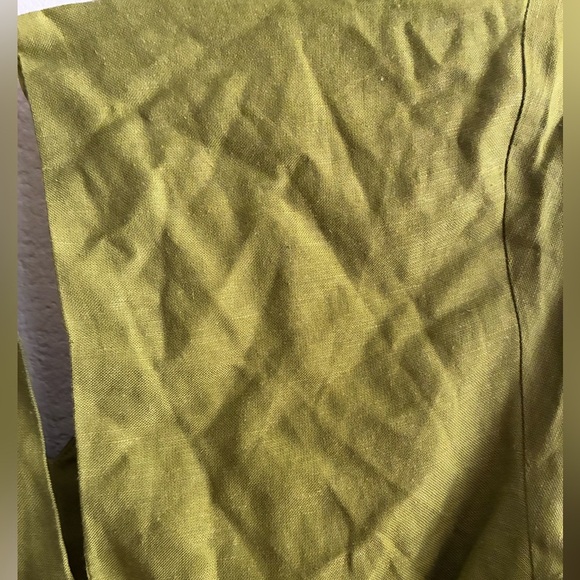 Sovere Women’s Green Bell Sleeve Wrap Linen Blend Top S - Picture 14 of 14